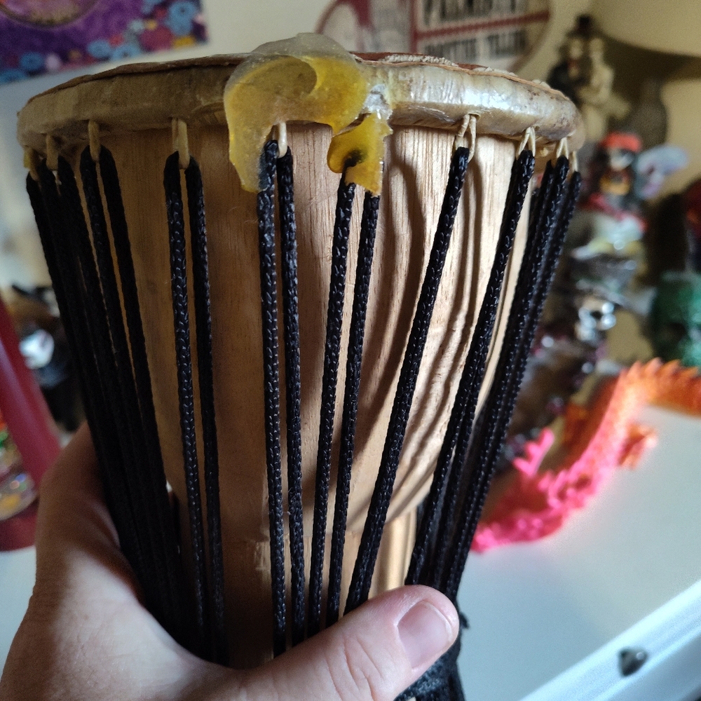 Handcrafted Drum with Black Accents - Picture 8 of 12